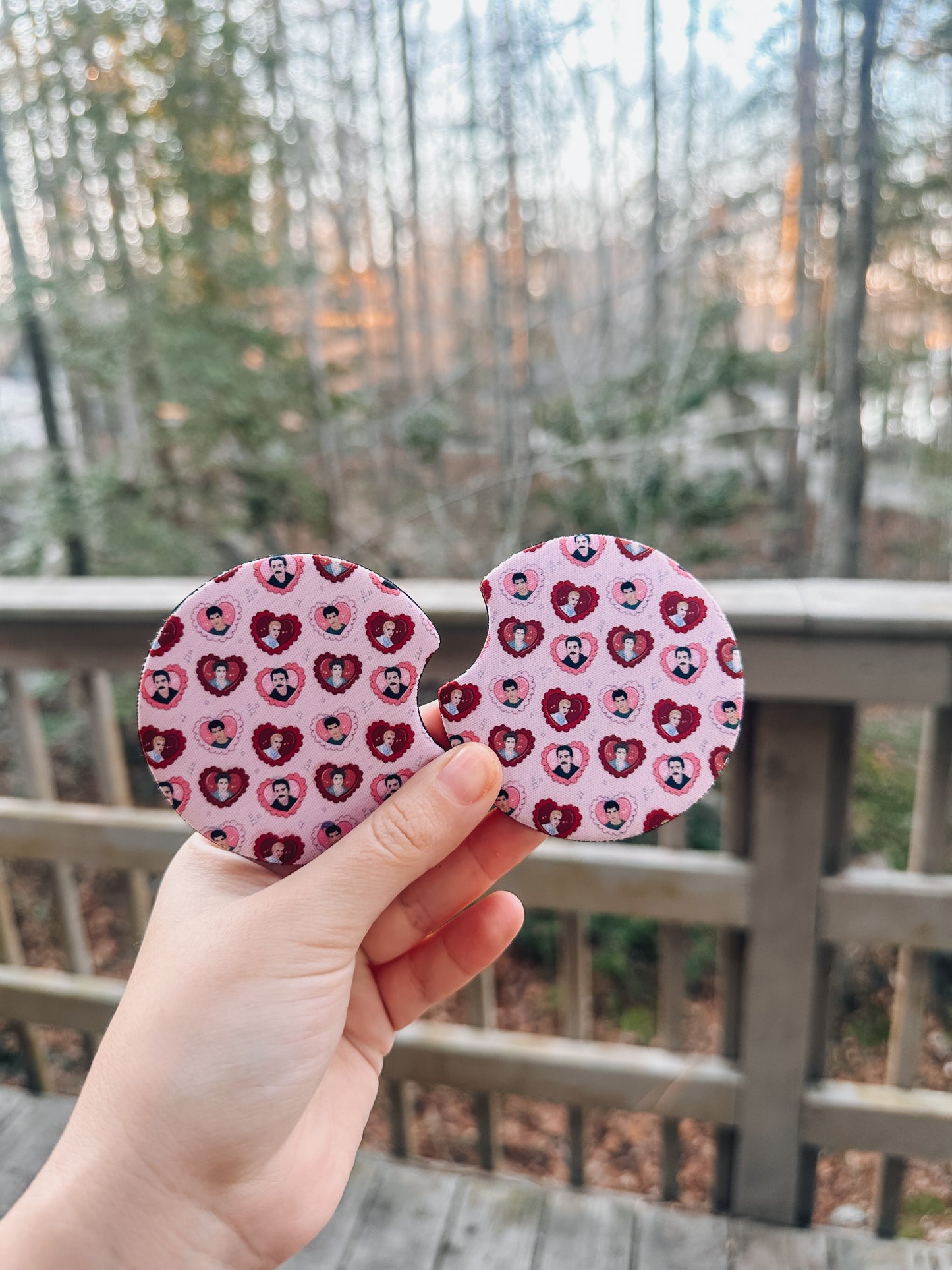 HOA valentines Car Coasters