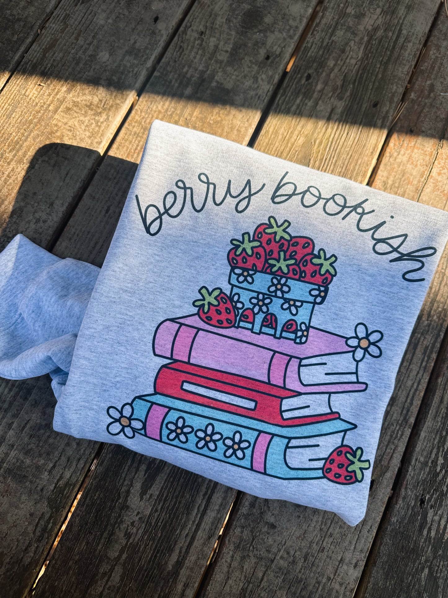 Berry bookish sweatshirt crewneck sublimation