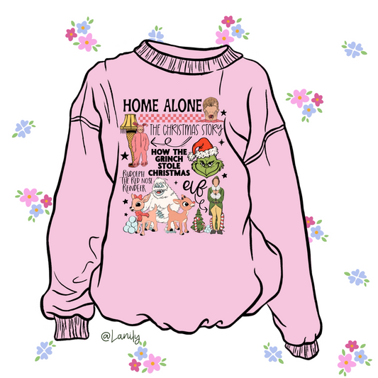 Christmas movies  Crewneck