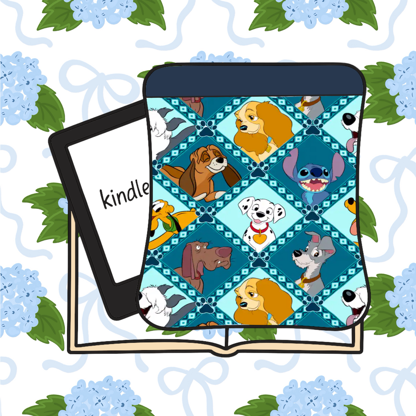 Dogs Nostalgia  Kindle Sleeve