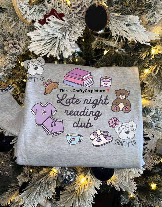 Late night club  crewneck