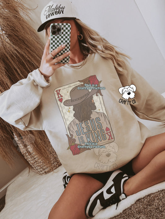 Jesus is King Crewneck