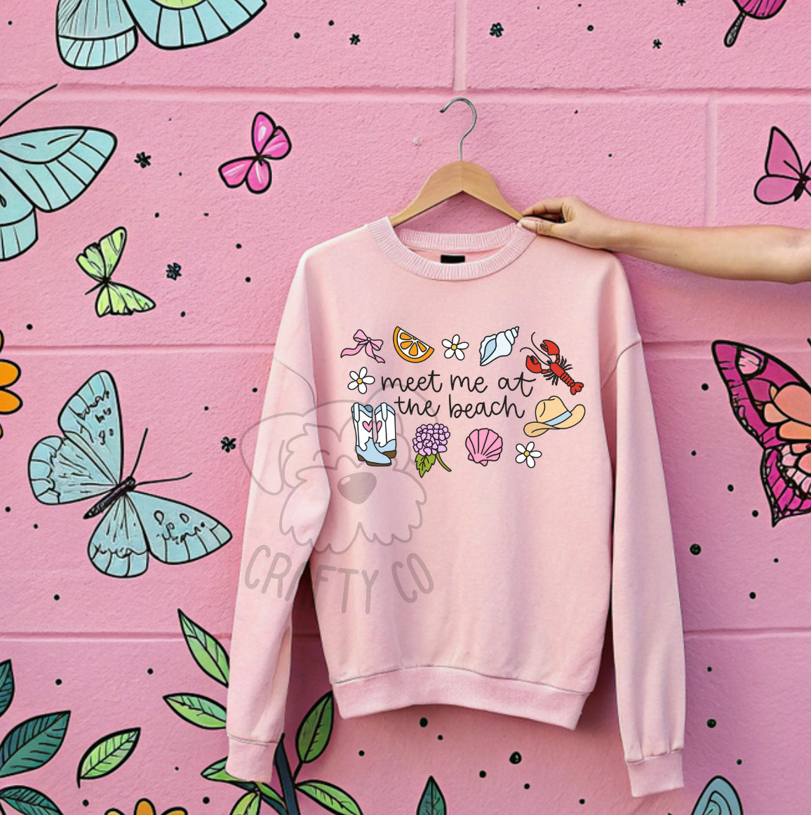 Meet me at the beach summer Crewneck