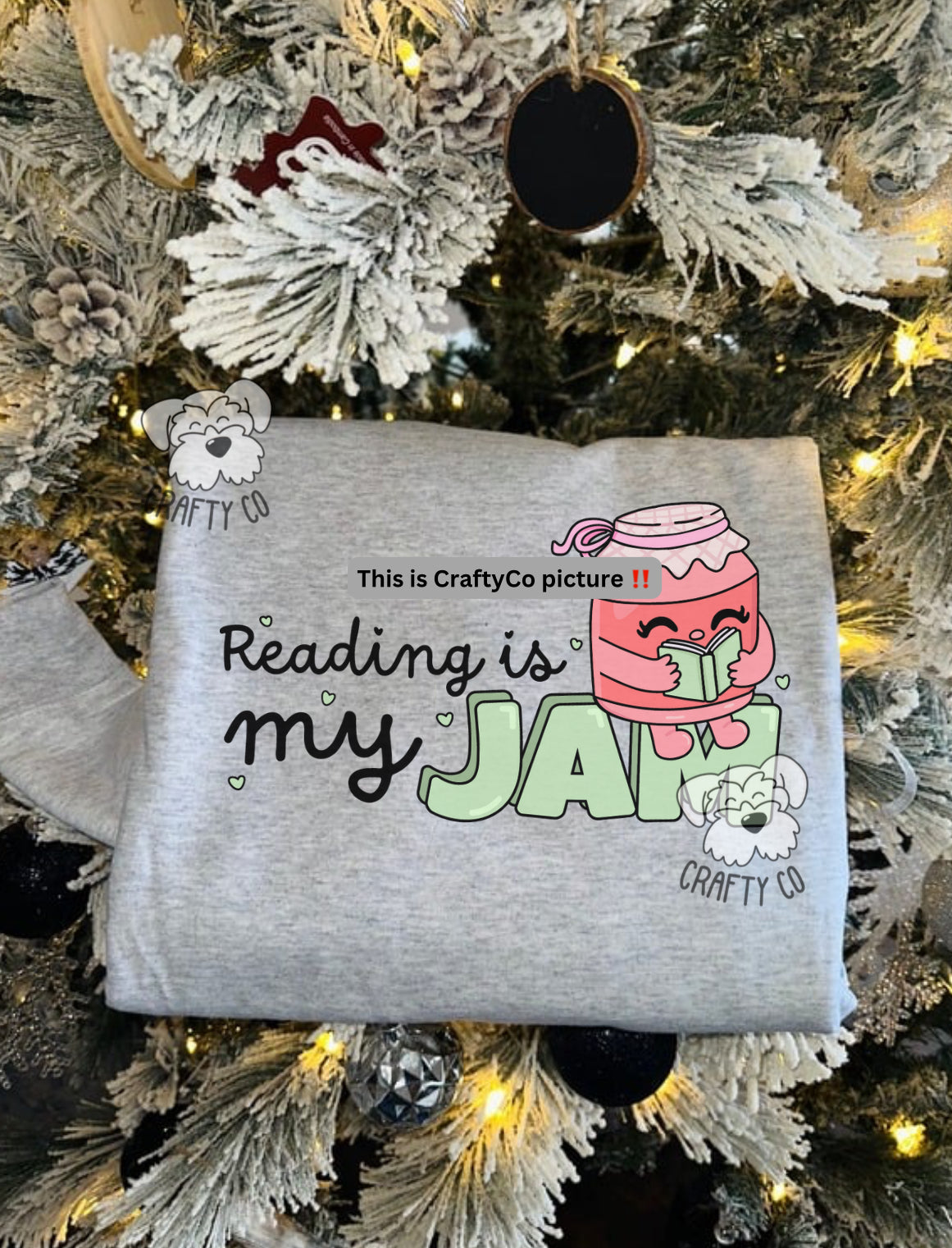 Reading is my jam crewneck