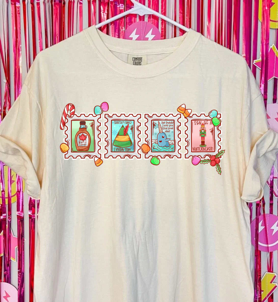 Elf stamps T-shirt