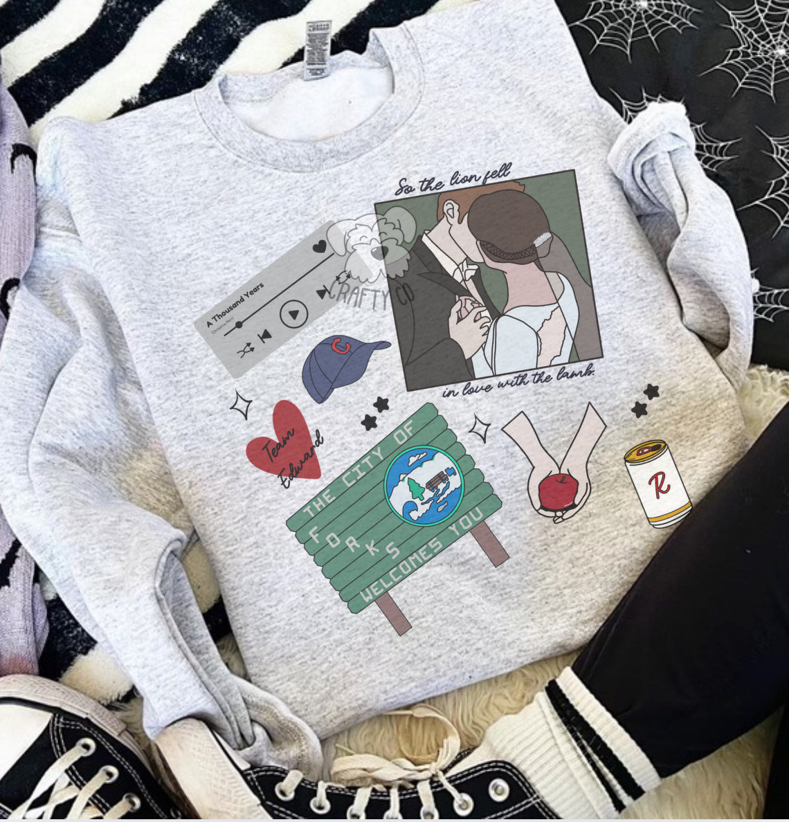 HOA Team Edward Collage twilight Exclusive Unisex Crewneck
