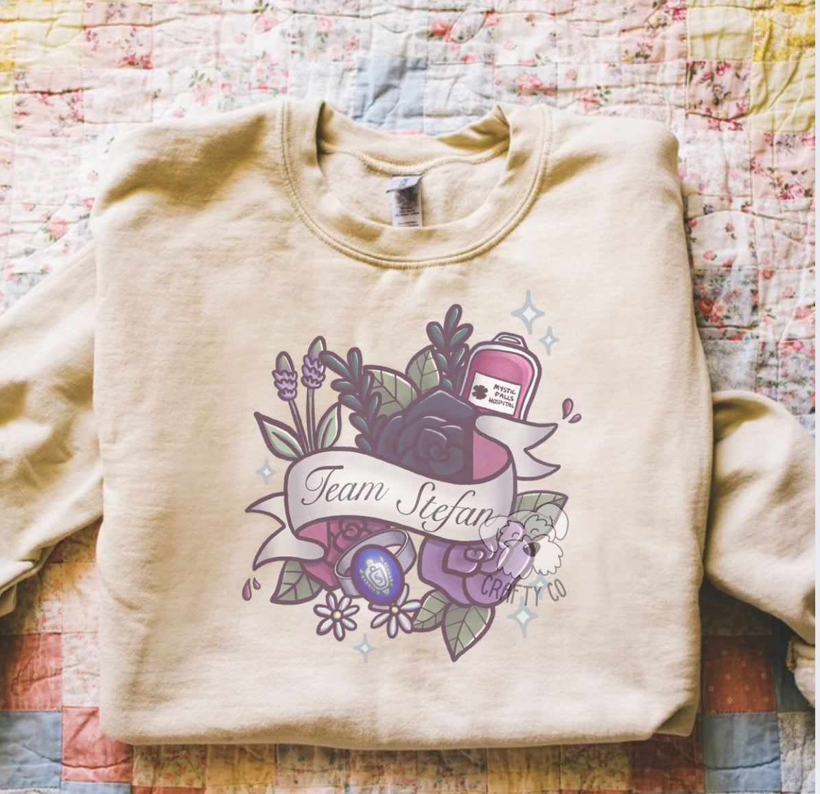 TVD Floral Teams Unisex Crewneck