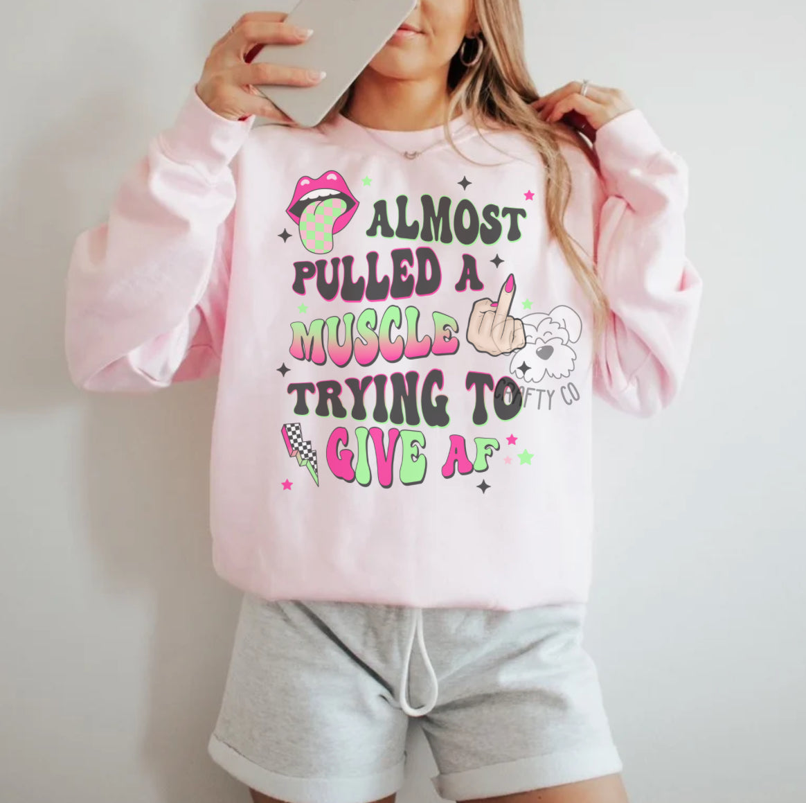 I almost pulled a crewneck