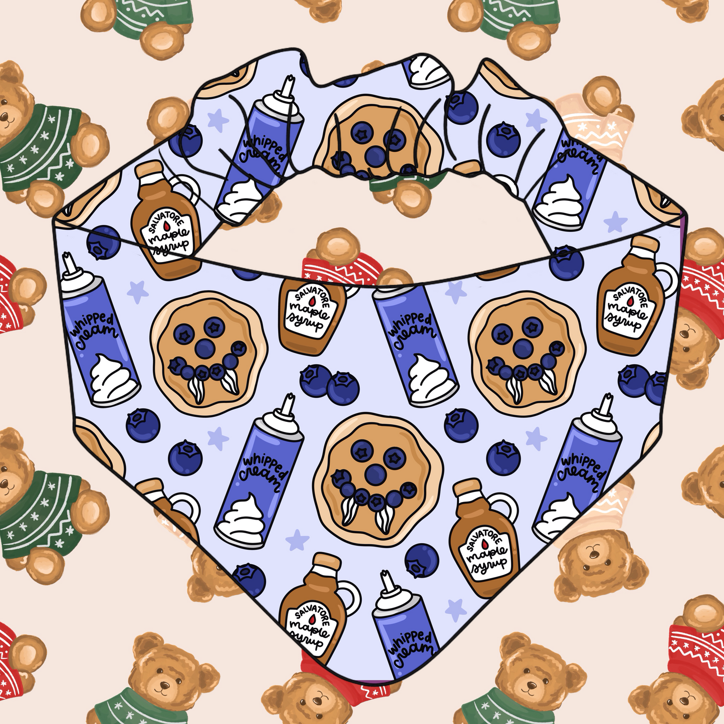 TVD Elastic Scrunch Bandana