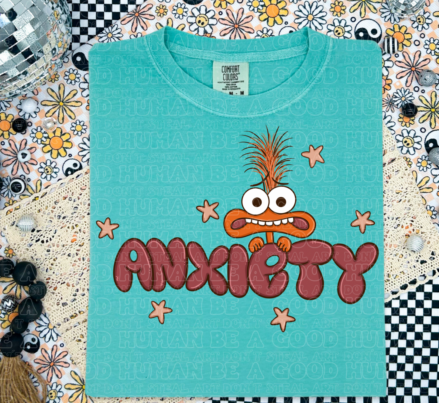 Anxiety inside T-shirt