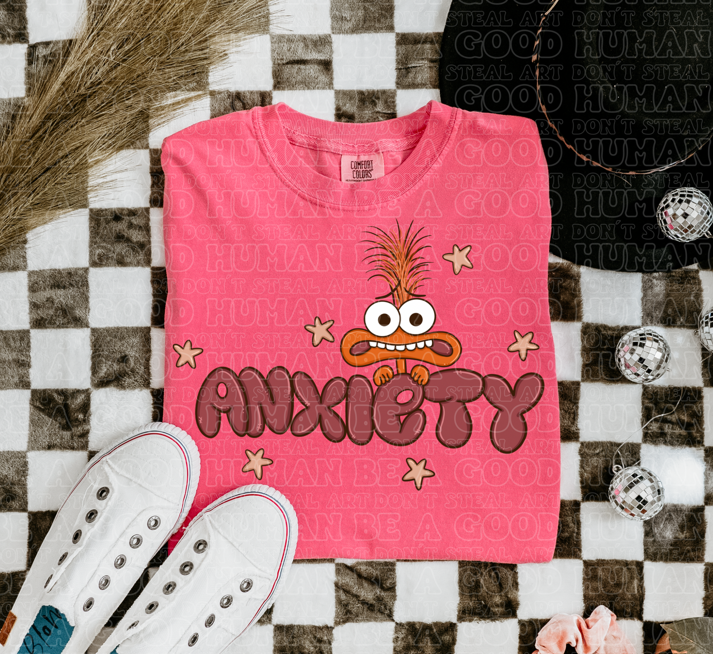 Anxiety inside T-shirt