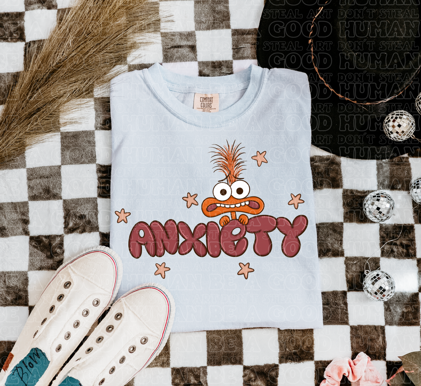Anxiety inside T-shirt