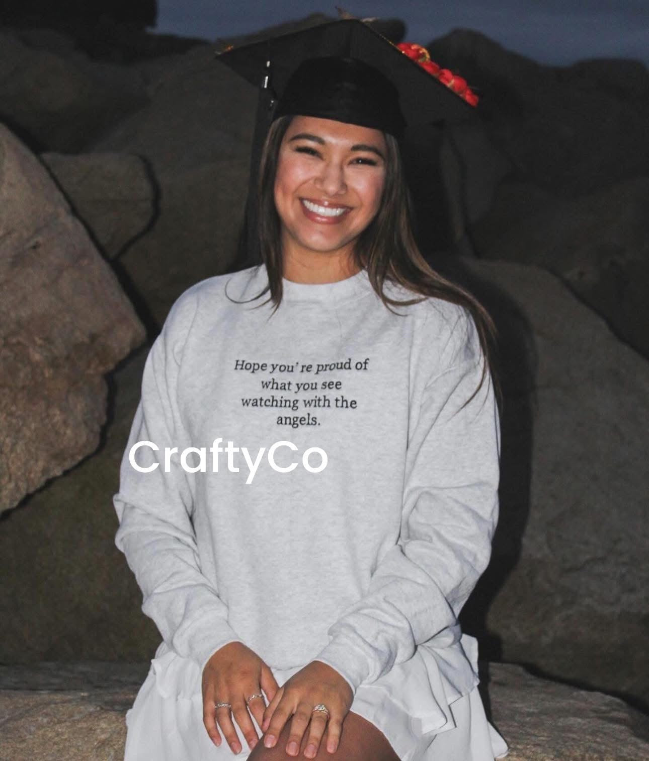 Hope you are proud embroidered crewneck