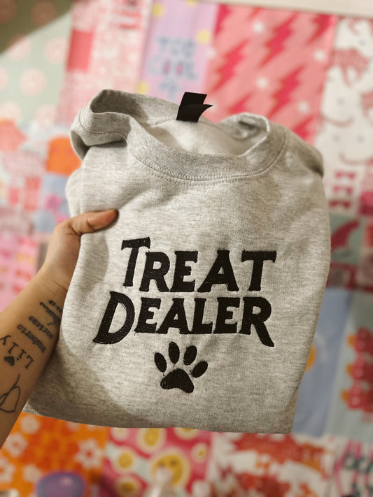Treat dealer  embroidered crewneck