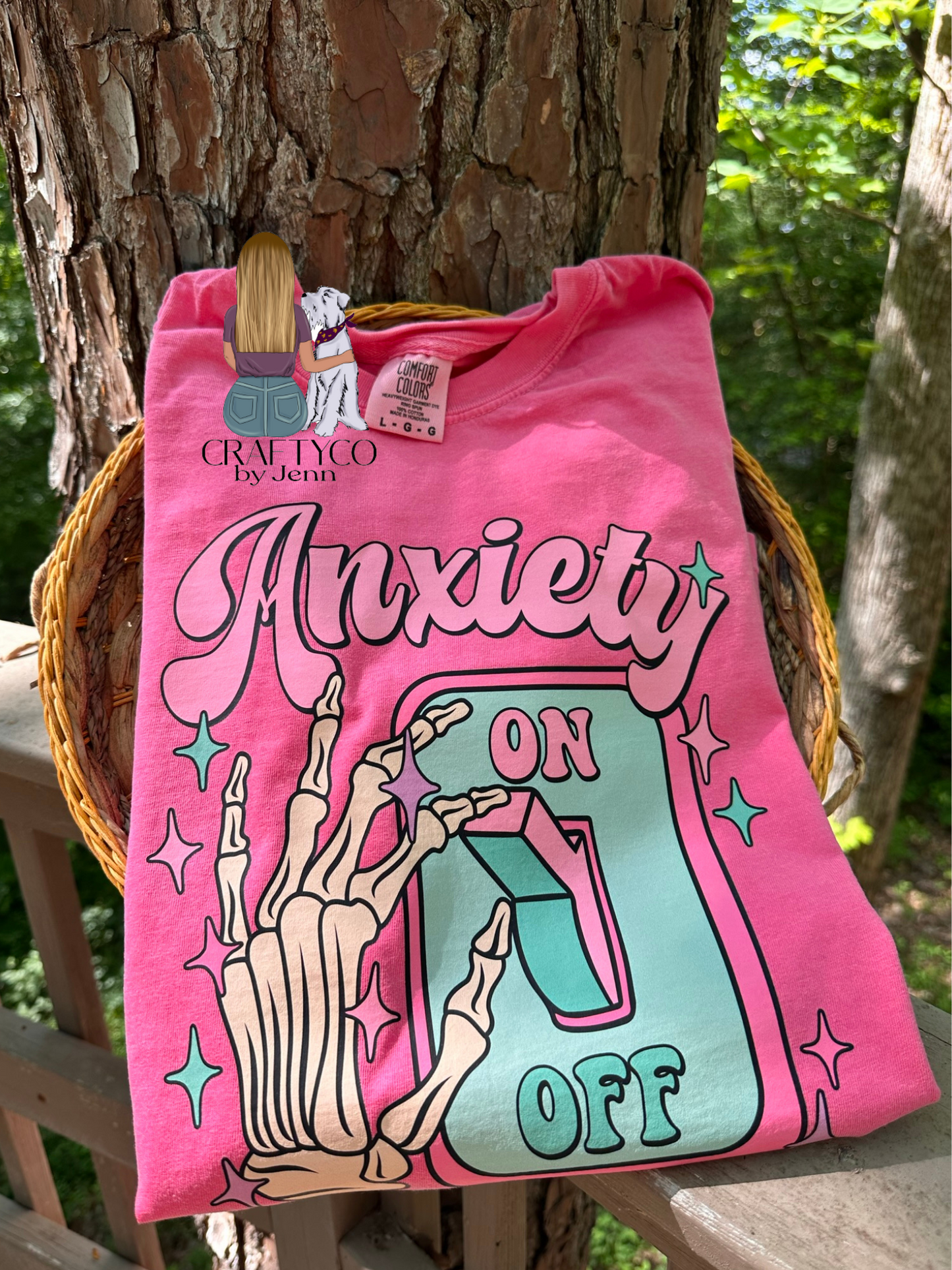 Anxiety switch on off T-shirt