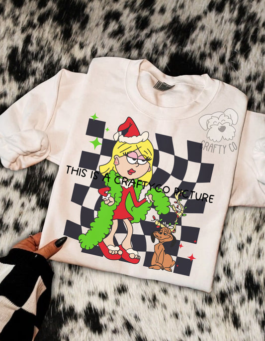 Christmas girl crewneck