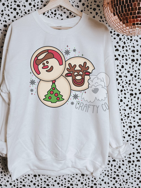 Christmas design cookies crewneck