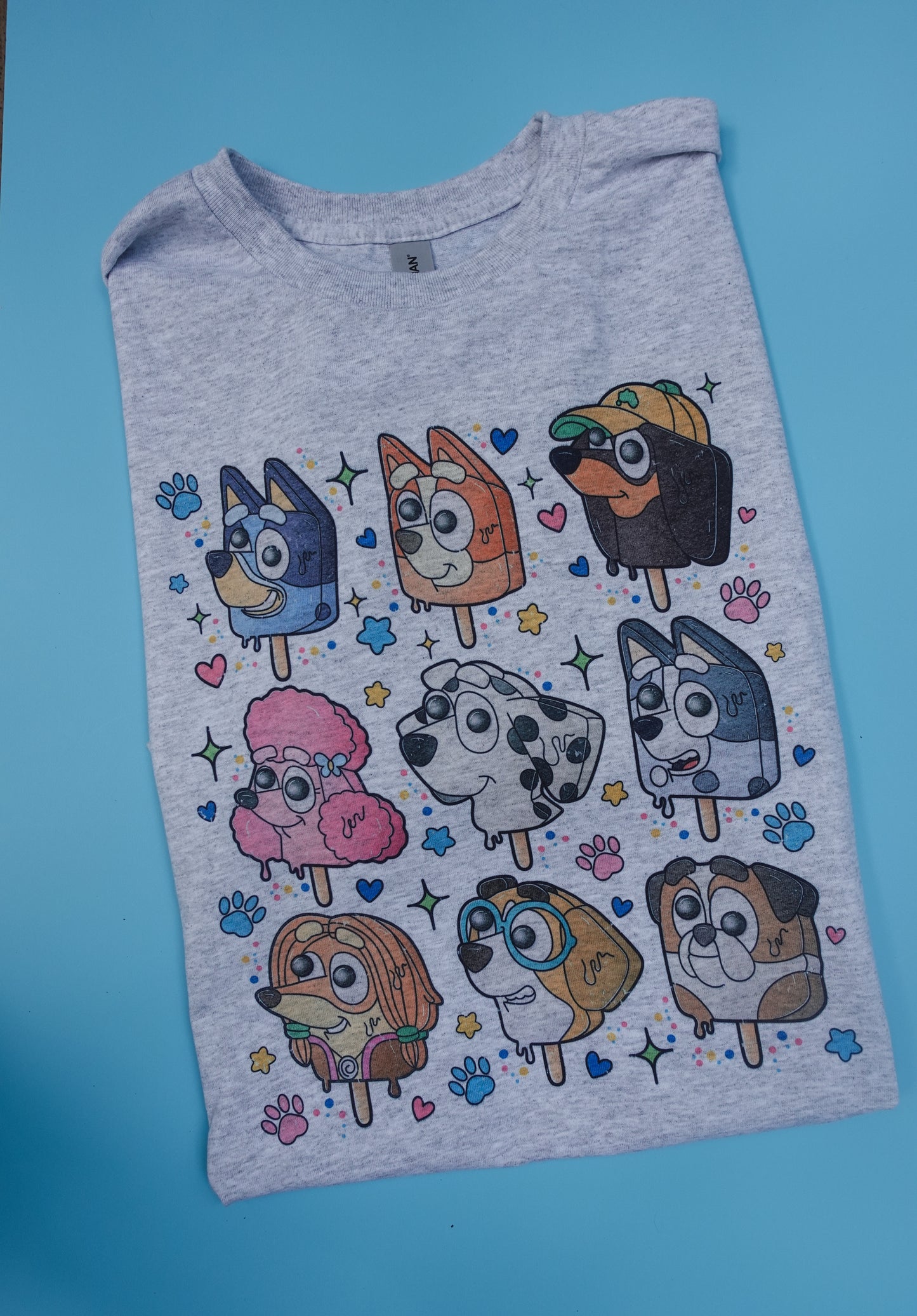 Dog popsicles bluey SUBLIMATION T-SHIRT