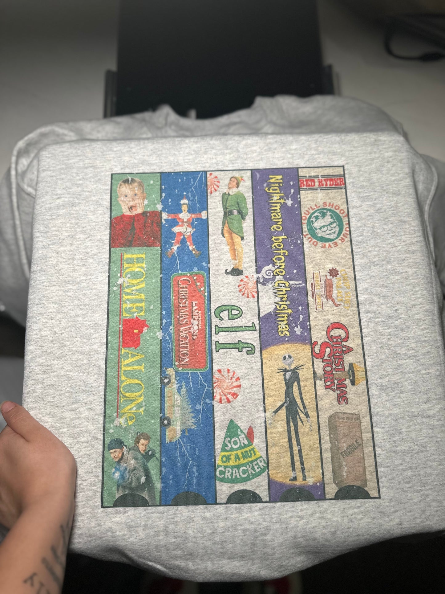 Christmas movies crewneck