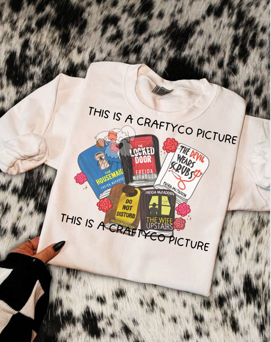 Freida books crewneck