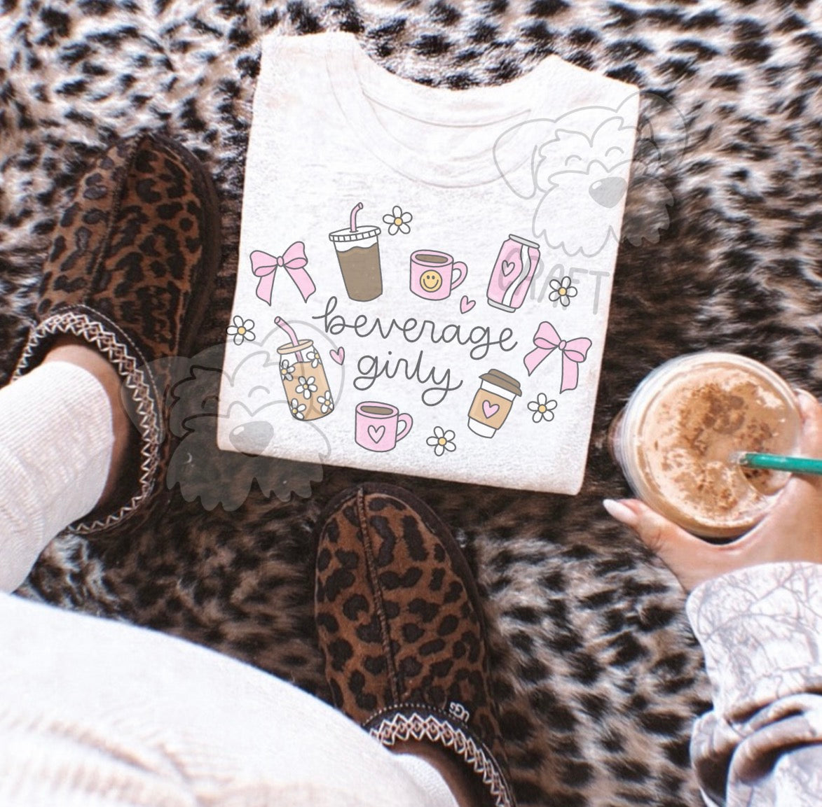 Beverage girly comfort colors  T-shirt
