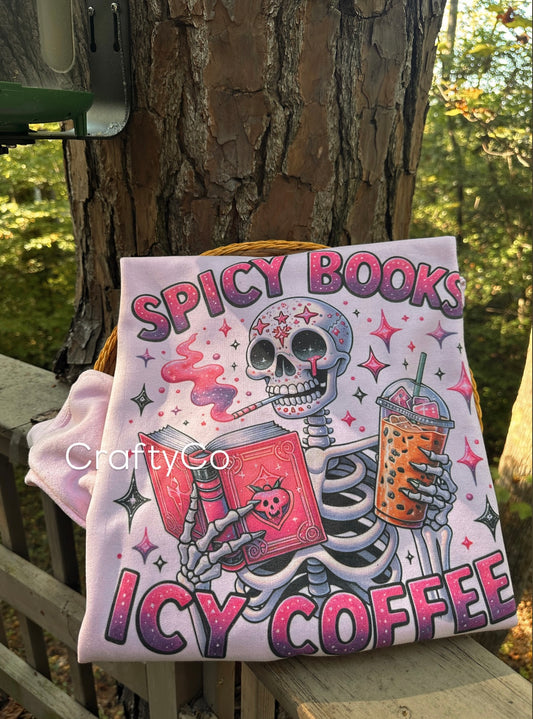 Spicy books sublimation crewneck