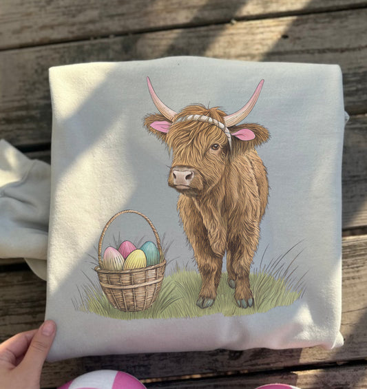 Easter cow  Sublimation Gildan  T-shirt