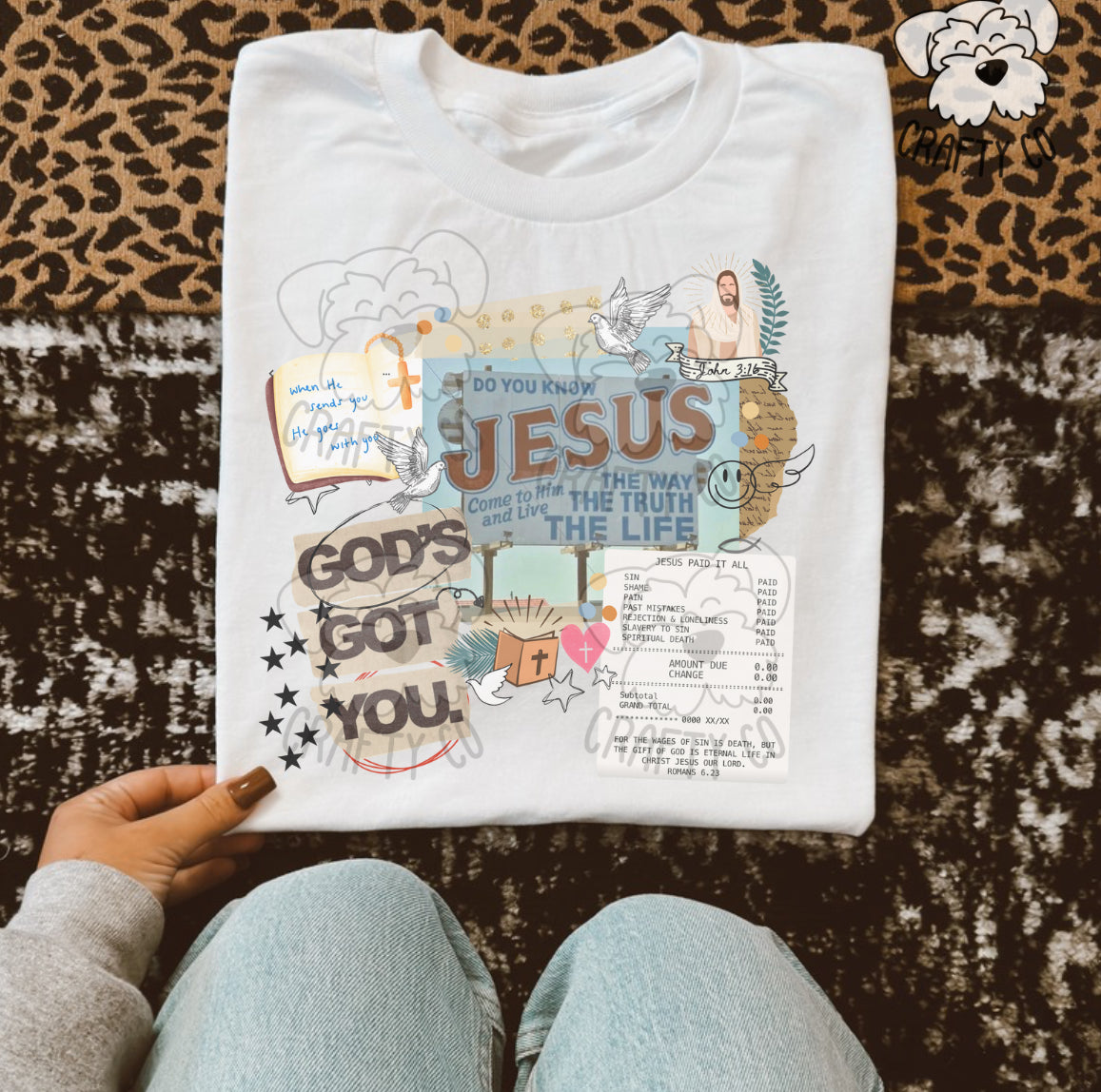 Gods Got You  Sublimation Gildan  T-shirt