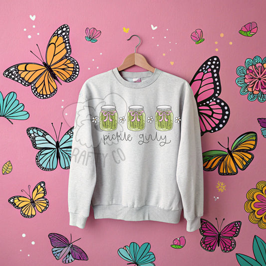 Pickle girly summer Crewneck