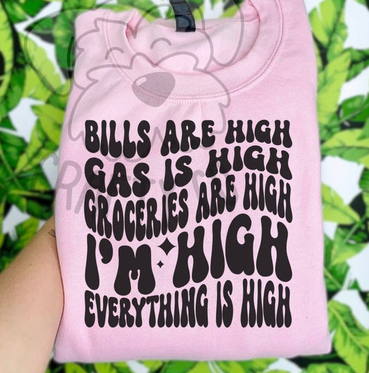 Bills are high comfort colors T-shirt