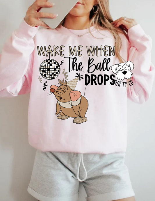 Wake me up when the ball drops  crewneck