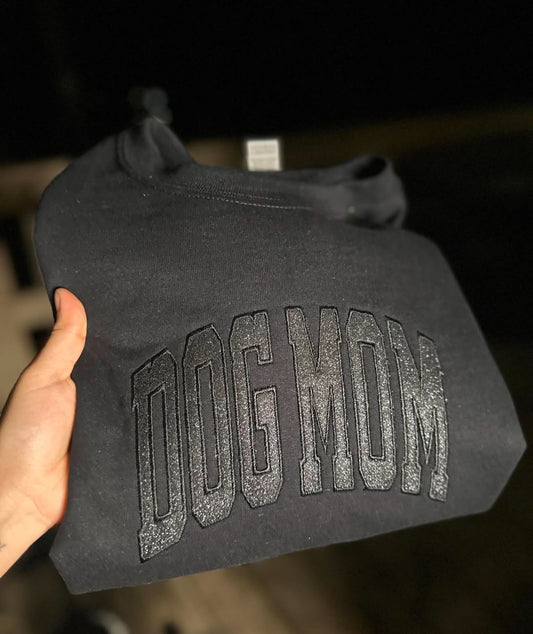 Dog mom embroidered crewneck