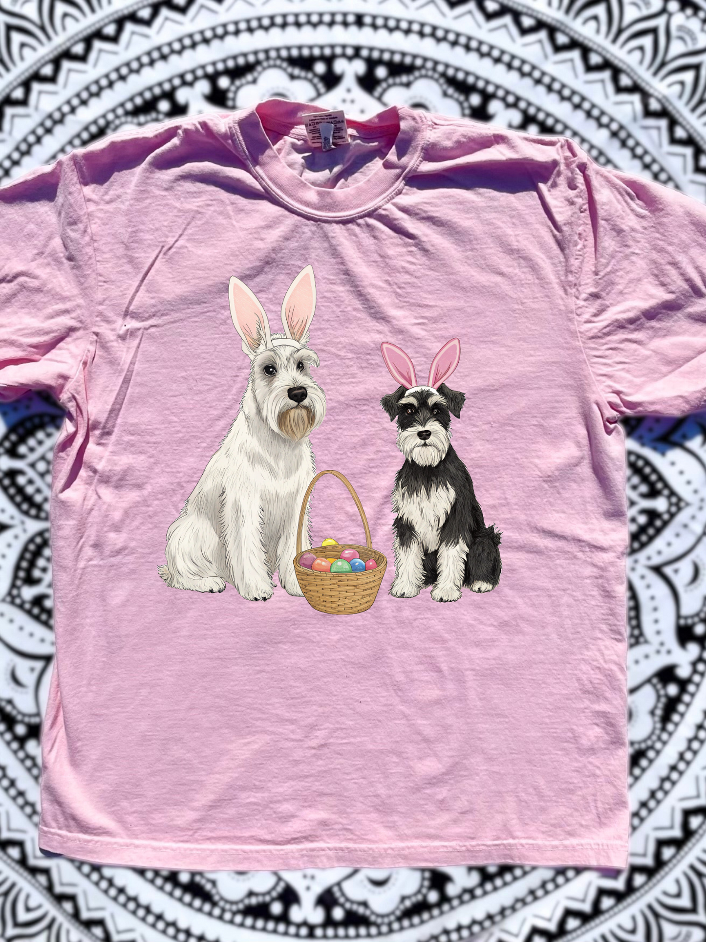 Easter schnauzers comfort colors T-shirt