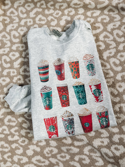 Holiday drinks crewneck