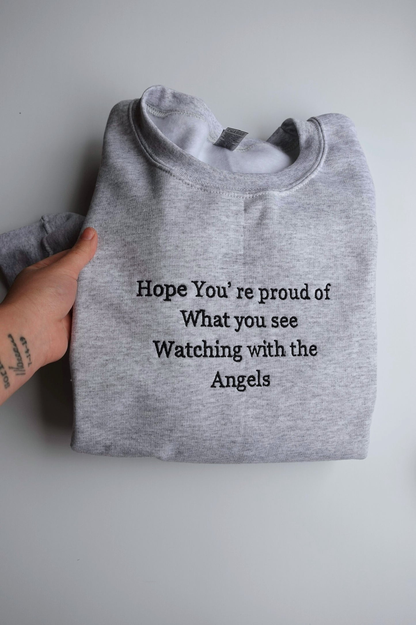 Hope you proud embroidered crewneck