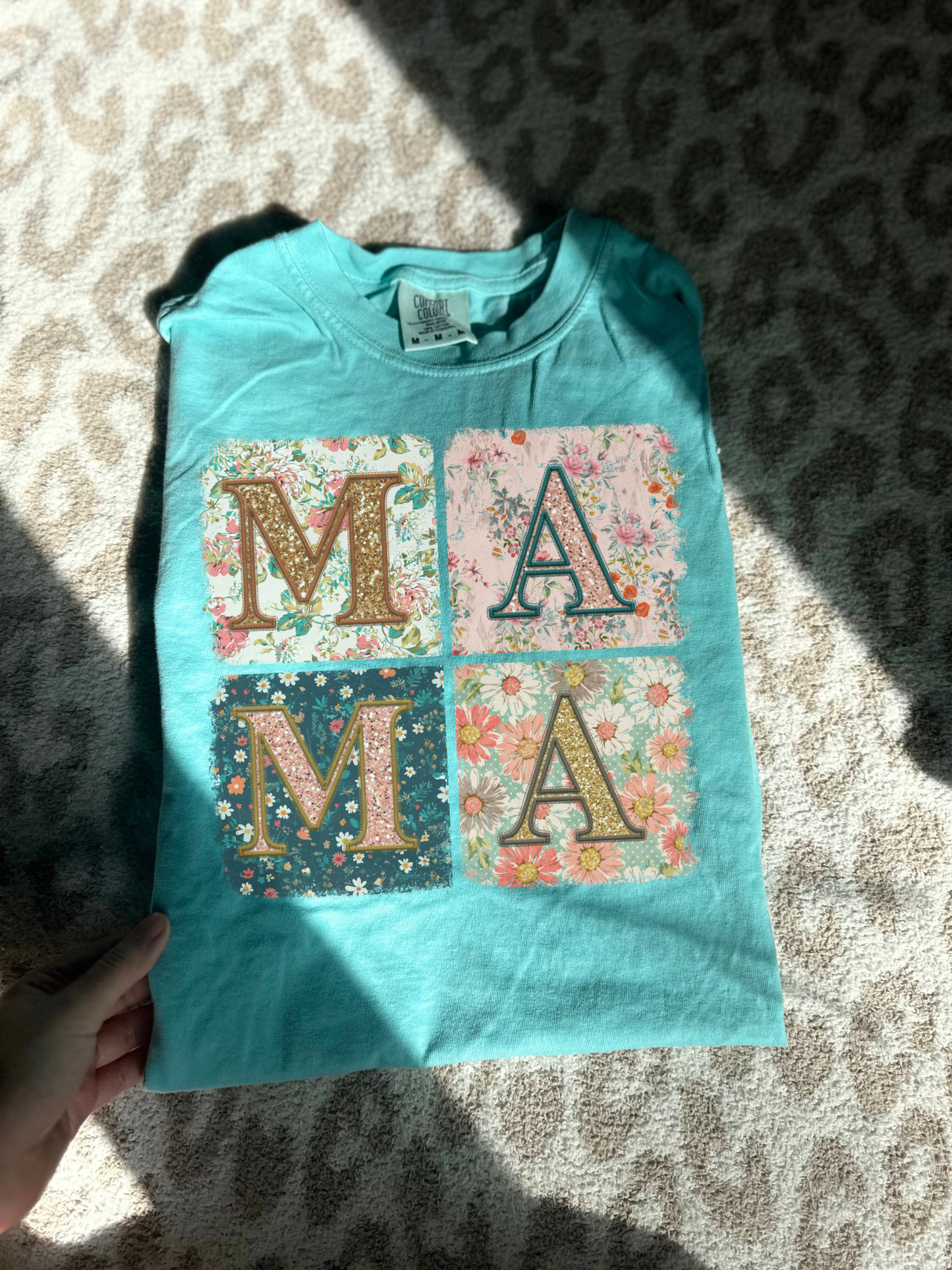 Mama Floral Faux T-Shirt