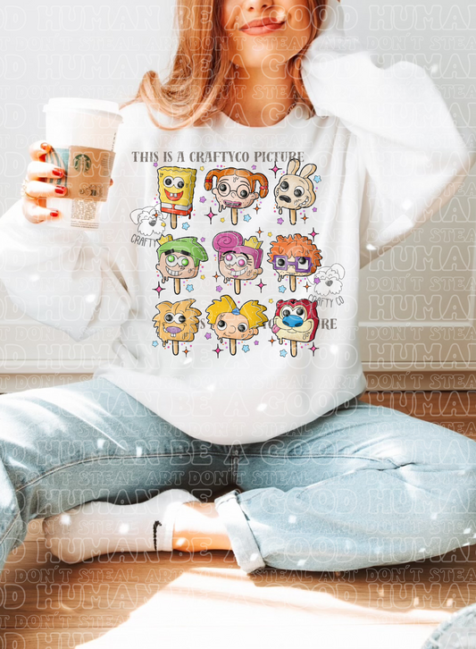 Toons popsicle nostalgic crewneck