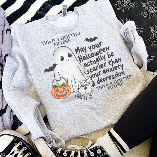 May you Halloween sublimation crewneck