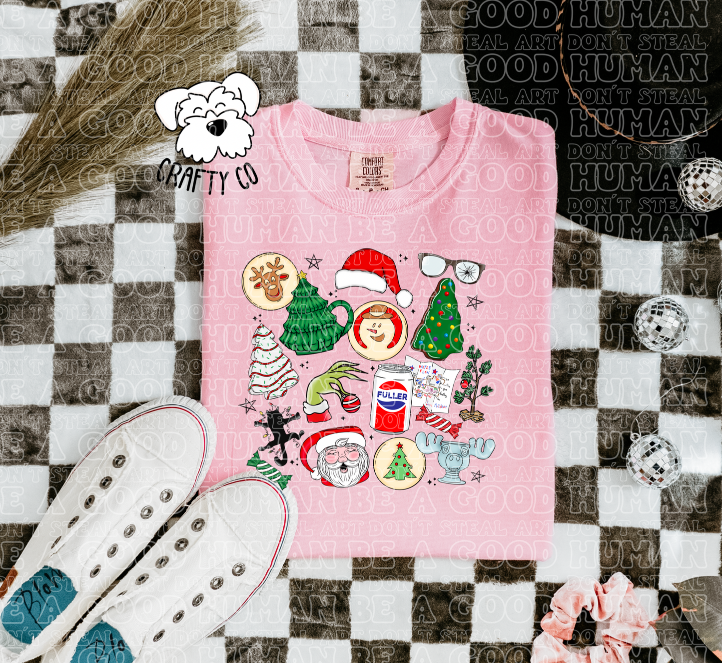 Christmas collage T-shirt