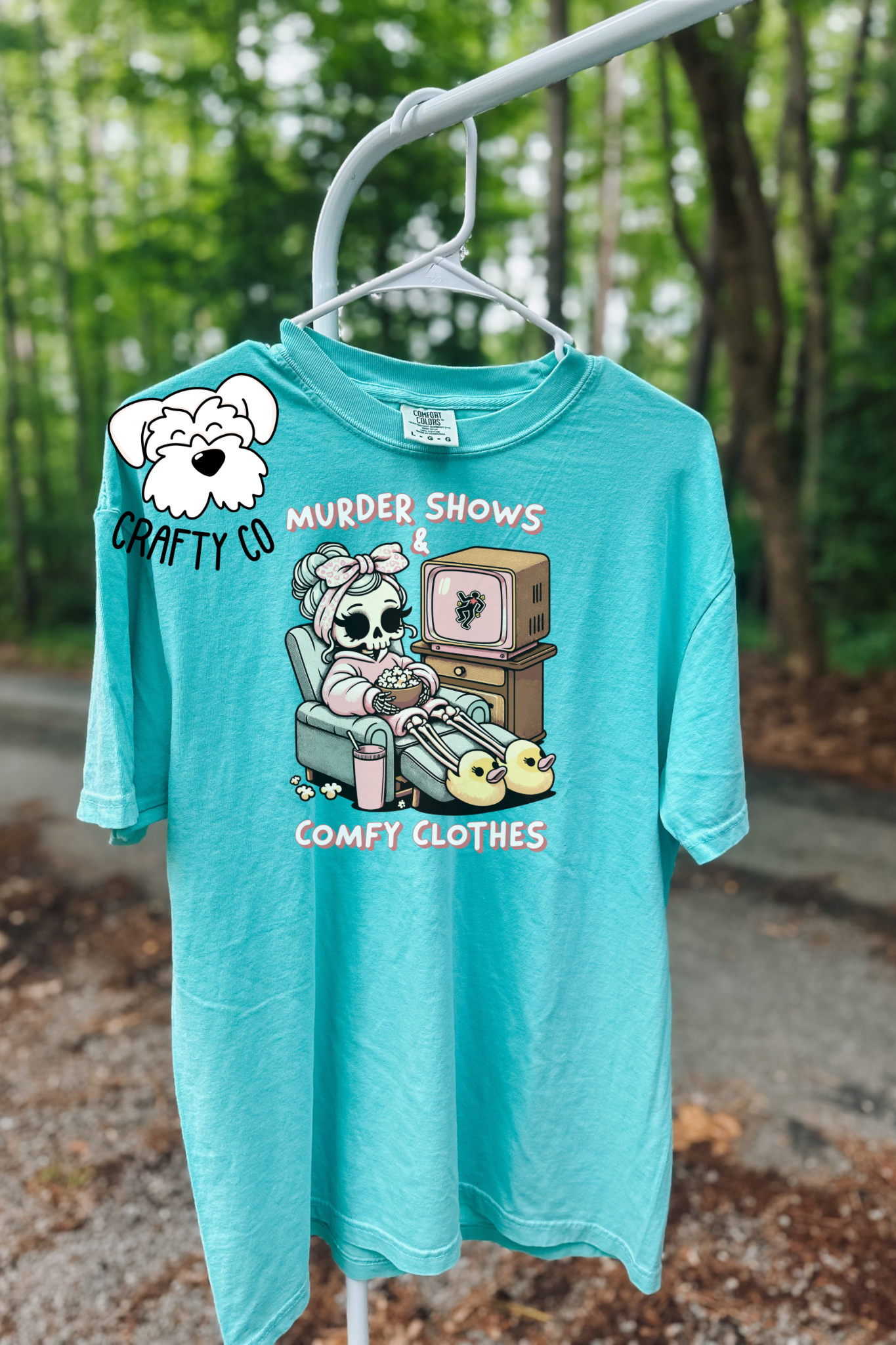 Murder shows  and comfy clothes T-shirt