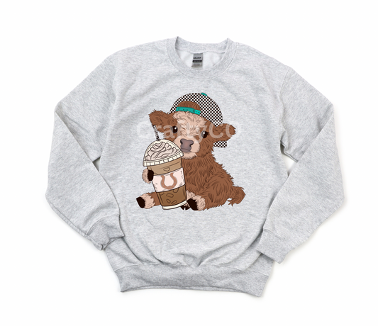 Western cow crewneck