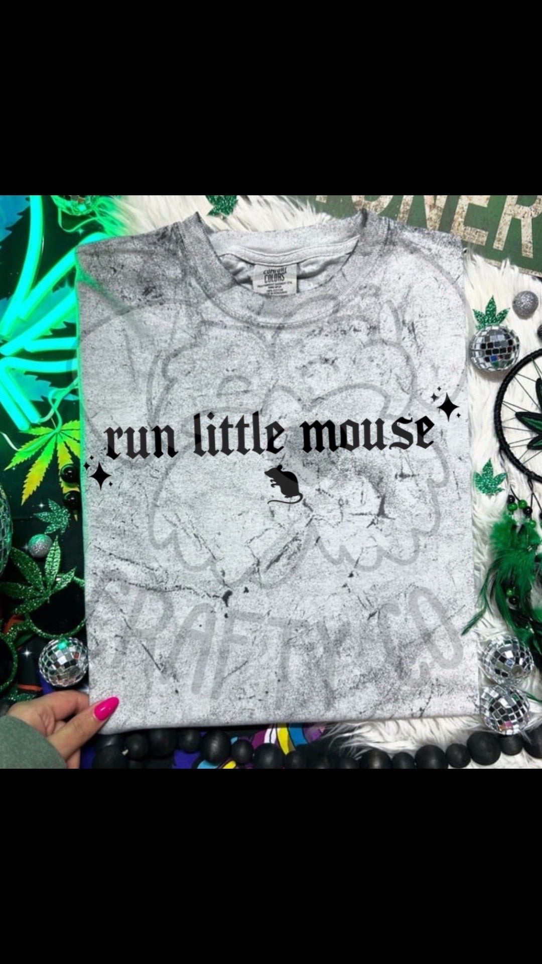 Run little mouse  LIMITED STOCK comfort colors T-shirt