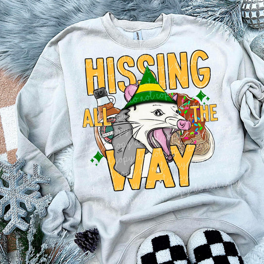 Hissing all the way crewneck